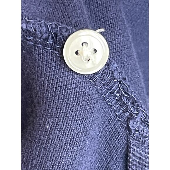 IZOD CLUB Polo Shirt Ladies L Navy Short Sleeve 1895 Brooklawn‎ EUC - Picture 6 of 9